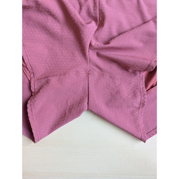 Oiselle Max Roga Jogger running Shorts Sz 4 Pink Red Short Gym Lined - Picture 5 of 13